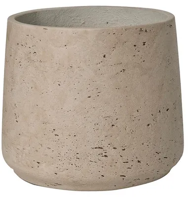 Productafbeelding van Pottery Pots Patt XL, Bloempot, Vrijstaand, Klei, Grijs, Rond, Geschikt voor binnen- en buitengebruik