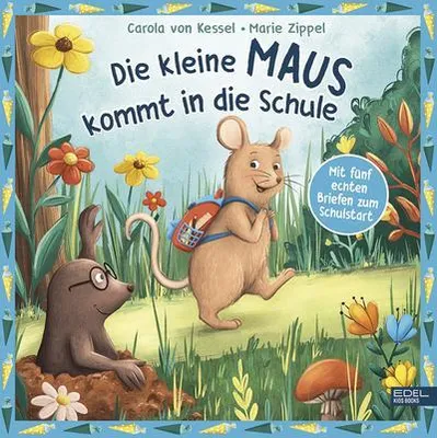 Immagine prodotto di Die kleine Maus kommt in die Schule - mit fünf echten Briefen zum Schulstart