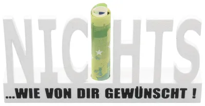 Produktbild von Geschenk Nichts NIX Geschenkidee Gutscheingeschenk Geburtstag Verpackung NICHTS