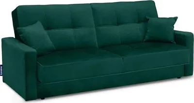 Obrázek produktu pro Rozkládací pohovka Konsimo pro 3 osoby "ORIO", zelená, látka, 219x90x90cm