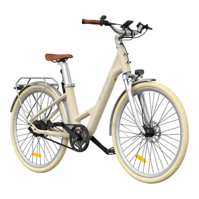 Zdjęcie produktu dla Rower elektryczny ADO Air 28 Pro - Moc 250W Baterią 36V9.6Ah Zasięg 100KM Hamulec tarczowy hydrauliczny - Beżowy