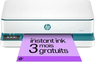 Immagine prodotto di Stampante a getto d'inchiostro, HP Envy 6122e, getto d'inchiostro a colori, multifunzione, copia, scansione, 3 mesi di Instant Ink inclusi con HP+