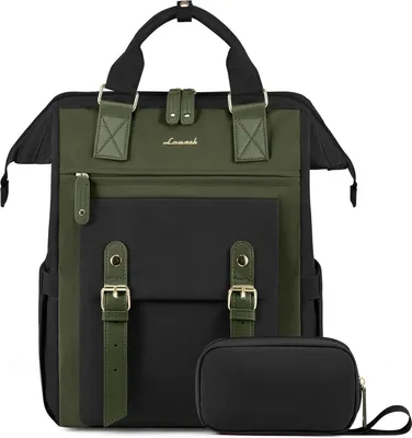 Produktbild von LOVEVOOK Rucksack Damen Laptop Schulrucksack 15,6 Zoll Wasserdicht Blau