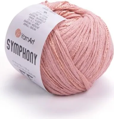Produktbild von YarnArt Symphony 2117 – Luxus-Garn in Himbeerrosa – Weich, Glänzend & Ideal für Schals, Mützen und Strickprojekte