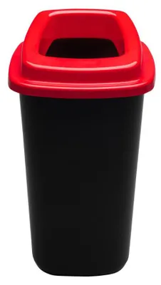 Zdjęcie produktu dla Pojemnik na segregację odpadów Plafor 28 l – Recykling – Czerwony