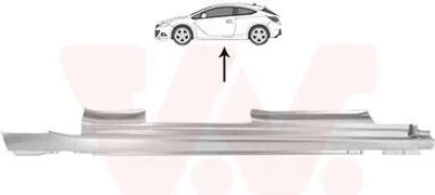 Produktbild von VAN WEZEL 3749104 Schweller Reparaturblech Einstiegblech Rechts für OPEL ASTRA J