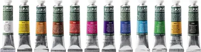 Imagen del producto de 3X Lukas 1048891 Temperafarbe 20mm sort 12St