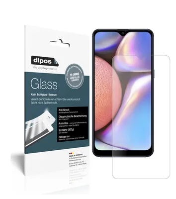 Produktbild von 2x Schutzfolie für Samsung Galaxy A10s matt - Anti-Shock 9H Folie dipos Glass Kunststoffglas