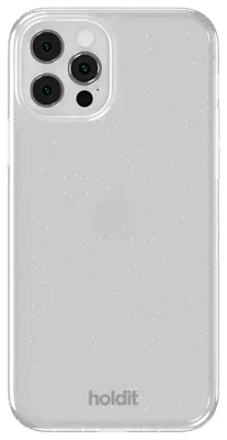 Immagine prodotto di Custodia Holdit Glitzer per Apple iPhone 12 (Pro) - Bianca