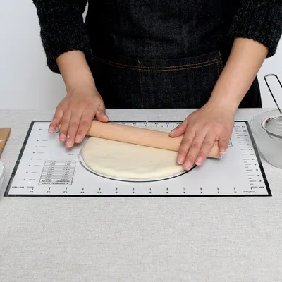 Zdjęcie produktu dla Mata do ciasta, podkładka do ciasta do pieczenia, podkładka do ciasta do wałkowania, silikonowa podkładka do ciasta, akcesoria do pieczenia