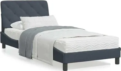 Produktbild von Möbel Bettgestell mit Kopfteil Dunkelgrau 80x200 cm Samt - Klassische Betten 3207888