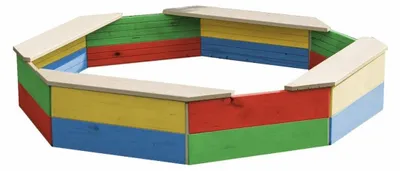 Immagine prodotto di MARIMEX T-wood Sabbiera di legno ottagonale 130 x 130 cm - colorata MARIMEX 11640198