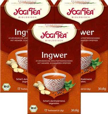 Produktbild von 3 xYOGI TEA Ingwer | 3 x 30,6g