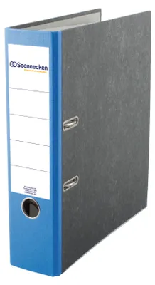 Produktbild von Soennecken Ordner 3323 DIN A4 80mm Pappe blau