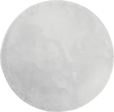 Produktbild von Teppich HUARTE Kurzflor Weich und Waschbar Grau Ø 100 cm
