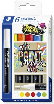 Produktbild von Staedtler Lumocolor paint marker 349, 6 Stück(e)