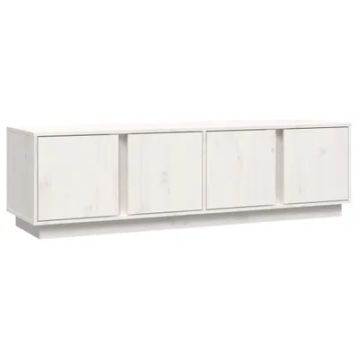 Produktbild von TV-Schrank Weiß 140x40x40 cm Massivholz Kiefer