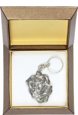 Image de Rottweiler I - Pendentif argenté avec chien dans une boîte décorative, décoration pour sac à main, pendentif pour sac à dos de la marque Art-Dog