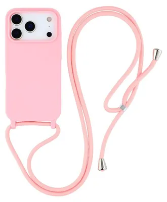 Produktbild von iPhone 17 Pro Hülle - Coverup Silikon Back Cover mit Handykette - Pink