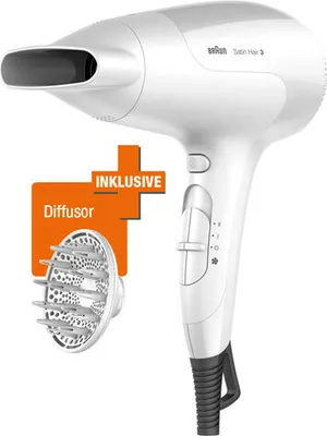 Image de BRAUN Satin Hair 3 PowerPerfection HD385 Haartrockner weiß 2.000 W