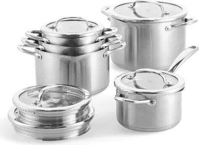 Produktbild von BK CC007438-001, Gemischtes Set, Silber, Edelstahl, Silber, Edelstahl, Glas