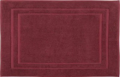 Produktbild von DoubleDry Hotel Badematte 50 x 80 cm – 100% Baumwolle – Weich und Saugfähig – Bordeaux Rot