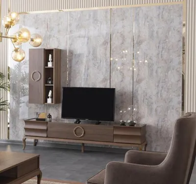 Produktbild von Wohnwand Anbauwand Schrankwand Fernsehschrank TV Sideboard Wandschrank
