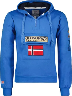 Immagine prodotto di Camicetta Geographical Norway da uomo blu WU6582H/GNO-Royal Blue Taglia 2XL