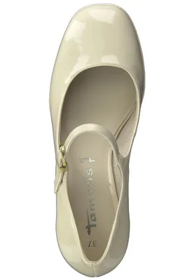 Produktbild von Tamaris Damen Riemchen Pumps rund Blockabsatz Plateau 1-24405-29, Größe:39 EU, Farbe:Beige