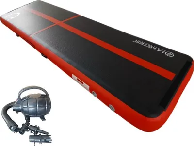 Produktbild von Airtrack MASTER nafukovací žíněnka 400 x 100 x 20 cm - černo - červená