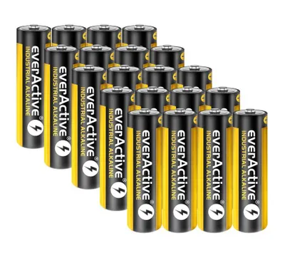 Produktbild von 20 Stück Everactive INDUSTRIAL Batterien Mignon AA 2700 mAh 1,5 V HR06 Alkaline
