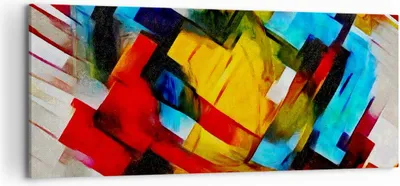 Produktbild von Bild auf Leinwand - Leinwandbild - Abstraktion modern - 120x50cm - Wand Bild - Wanddeko - Leinwanddruck - Bilder - Kunstdruck - Wanddekoration - Leinwand bilder - Wandkunst - AB120x50-3451