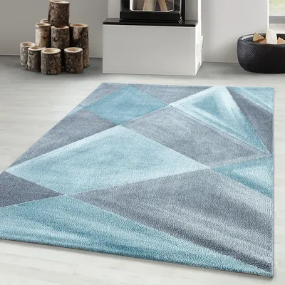 Produktbild von Carpetsale24 Wohnzimmer Teppich Modern Abstrakt Design Kurzflor Schlafzimmer Teppich Pflegeleicht, Grösse: 200x290 cm