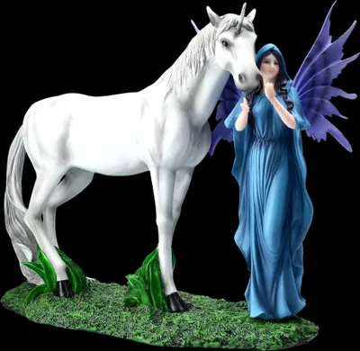 Produktbild von Elfen Figur - Mythica mit Einhorn - Feen Deko