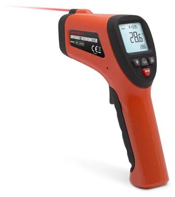 Produktbild von Digitales Infrarot-Thermometer - Messbereich -50 °C bis 380 °C - Mit Laserpointer und LCD-Anzeige [25901]