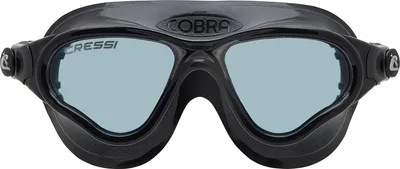 Produktbild von Cressi Cobra Goggles Black/Black Smoked Lens - Schwimmbrille für Erwachsene mit Separaten Anti Beschlag, Anti Kratz und Anti UV Gläsern, Schwarz/Schwarz - Geräucherte Gläsern, Einheitsgröße