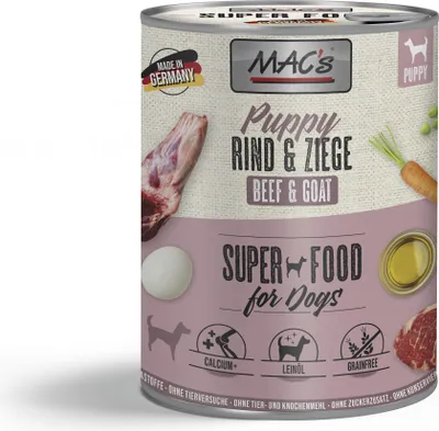 Produktbild von MAC's DOG - Puppy Dose 6x800g | Rind & Ziege
