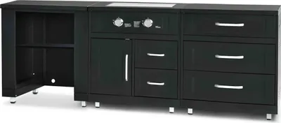 Immagine prodotto di Cucina esterna a 3 moduli con fornello a gas - Oviala Memphis