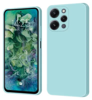 Produktbild von Hülle für Xiaomi Redmi 12 Case Cover Bumper Smartphone Softgrip Schutzhülle Farbe: Hellblau