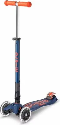 Immagine prodotto di Micro Scooter pieghevole a 3 ruote Deluxe pieghevole a LED Navy/Rosso