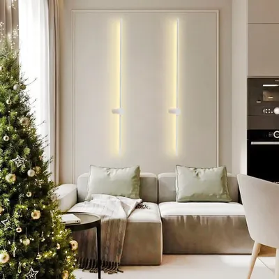 Immagine prodotto di Opviq, L1176 - Bianco, lampada da parete, CORPO IN METALLO, bianco, 10 x 121 cm