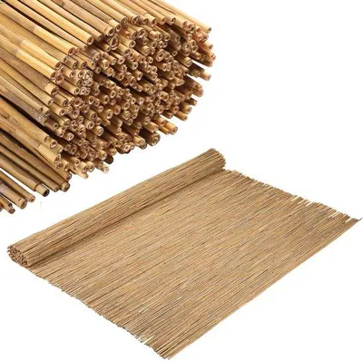 Immagine prodotto di Rietmat 90x300 cm: pianta da siepe naturale, ideale come recinzione o protezione per terrazze, giardini e balconi; decorativa e pratica