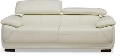 Produktbild von MACELO 2-Sitzer Sofa aus Leder - Elfenbein