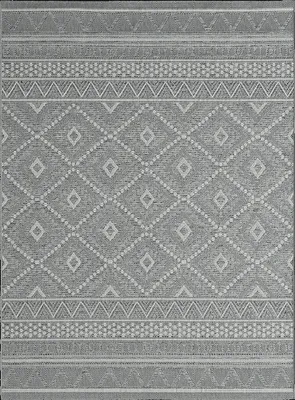Produktbild von Outdoor Indoor Teppich Flachgewebe Küchenteppich Balkon Terasse Beige Grau