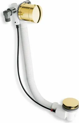Zdjęcie produktu dla Zestaw odpływowy z wlotem, długość złota 775 mm, pokrywa 72 mm