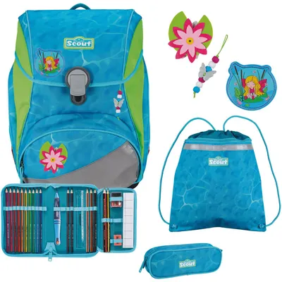 Produktbild von Scout Alpha DIN - Schulranzen Set 4 tlg. (Water Lily)