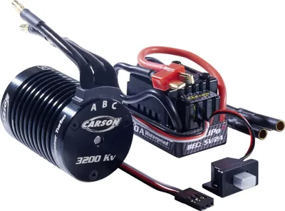 Produktbild von Carson 500906310 - 1:10 BL Set Dragster Turbo 2.0 3200KV - Neu