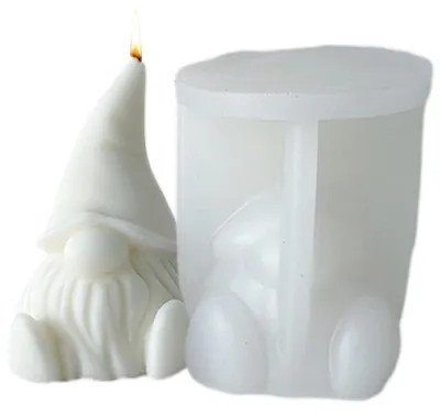 Produktbild von 3D Kerzenform Silikon Wichtel für DIY Kerzen & Seife Weihnachten