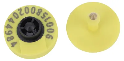 Obrázek produktu pro Balení 10 kusů elektronických ušních značek pro zvířata, voděodolné z TPU, nízkofrekvenční 134,2 kHz, s čipem EM4305, ušní značky pro hospodářská zvířata určené ke sledování a správě