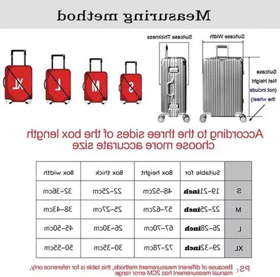 Image de Protection pour bagages - 45-81 cm - Imperméable - À double tige - Enduite